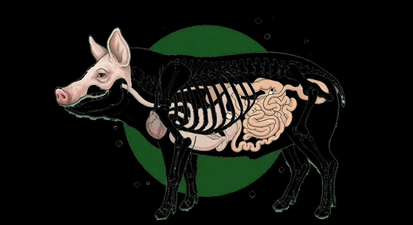 swine anatomical illustration